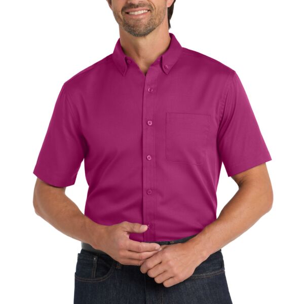 Short Sleeve SuperPro ™ React ™ Twill Shirt Thumbnail