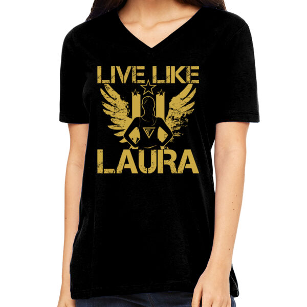 Live Like Laura Ladies Cotton V Thumbnail